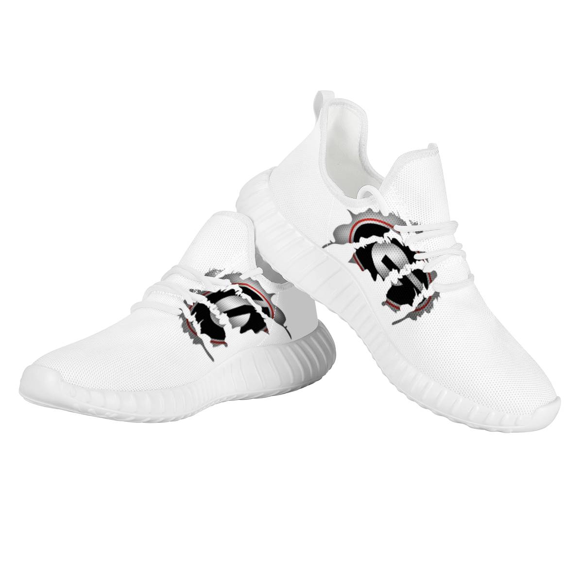 Men's Green Bay Packers Mesh Knit Sneakers/Shoes 006